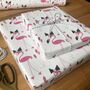 Flamingo Gift Wrapping Paper Or Gift Wrap And Card Set, thumbnail 5 of 9
