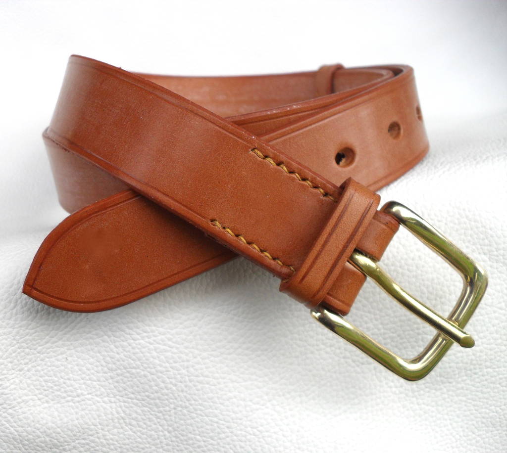 Handstitched Westwick Leather Belt By Miller and Jeeves ...