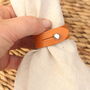 Slim Leather Napkin Rings, thumbnail 5 of 7
