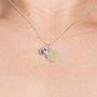 18ct Gold Plated March Birthstone Necklace Set, thumbnail 2 of 10