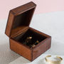 Personalised Ladies Leather Jewellery Box Square, thumbnail 4 of 10