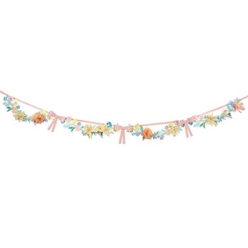 Flower And Bow Party Garland, 2 of 3