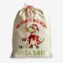 Personalised Christmas Sack Dinosaur Design, thumbnail 5 of 5