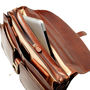 Mens Luxury Large Leather Briefcase.'The Tomacelli', thumbnail 9 of 12