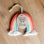 Personalised Macrame Rainbow Sign Thank You Gift, thumbnail 4 of 5