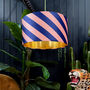 Peach Fuzz Helter Skelter Lampshades With Gold Lining, thumbnail 1 of 4
