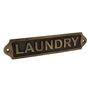 Solid Brass Laundry Plaque Brass With Antique Finish, thumbnail 5 of 6