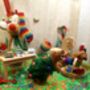 Handmade Felt Festive Rainbow Dog Lgbt Decoration, thumbnail 2 of 2
