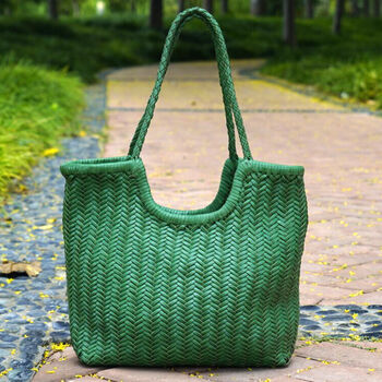 Weaving Leather Handbag, 7 of 8