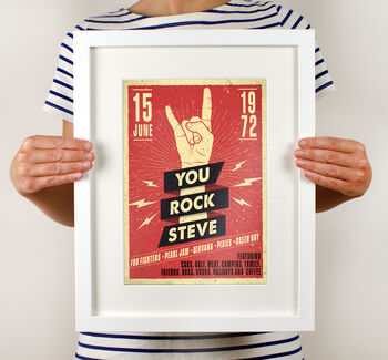 Personalised Rock Gig Poster, 5 of 7