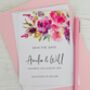 Bright Pinks Personalised Save The Date Card, thumbnail 3 of 3