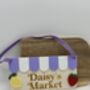 Personalised Wooden Play Kitchen Market Fruit Shop Sign Montessori Pretend Play Accessory, thumbnail 6 of 6