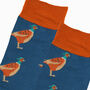 Men's Bamboo Socks Blue Pheasants, thumbnail 3 of 3