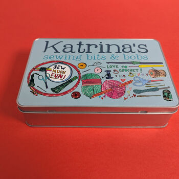 Personalised Crafting Storage Tin, 4 of 8