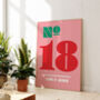 Personalised House Number Hallway Print, thumbnail 2 of 5