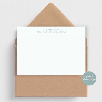 Correspondence Cards Choose Font And Colour, 6 of 10
