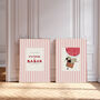 Babar The Elephant Pink Set Of Two Art Prints, thumbnail 1 of 3