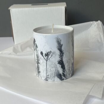 Personalised Candle Pot With Wildflower Meadow Print, 11 of 12