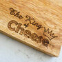 Oak Wooden King Cheese Board, thumbnail 1 of 3