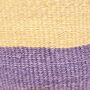 Kodi: Lavender And Yellow Colour Block Woven Basket, thumbnail 5 of 8