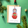 A Christmas Russian Doll Card, thumbnail 1 of 2