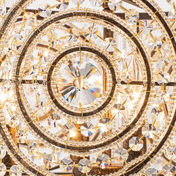 Four Light Sparkling Crystal Glass Statement Chandelier, 3 of 10