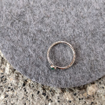 Silver Emerald Ring Size L Other Sizes Available, 6 of 8