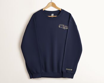 Embroidered Outline From Photo Unisex Sweatshirt, 3 of 8