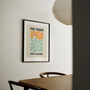 No Rain No Flowers Wall Print | Charcoal And Cream, thumbnail 1 of 3