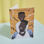 Black Boy Illustration Card For Father's Day, thumbnail 1 of 4