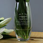 Personalised Classic Glass Bullet Vase, thumbnail 2 of 5