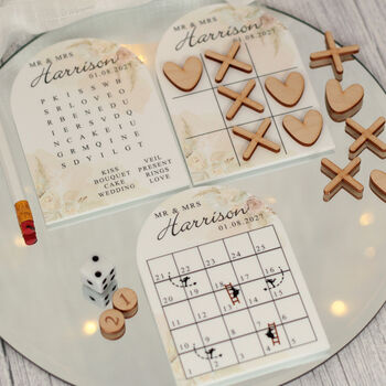 Personalised Wedding Table Games For Guests, 4 of 12