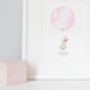 Personalised Baby Girls Pastel Pink Balloon Picture, thumbnail 4 of 11