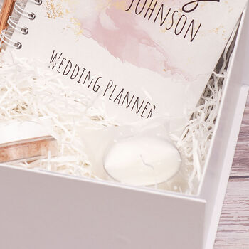 Future Mrs Pink And Gold Marble Hamper Gift Box Set, 4 of 8