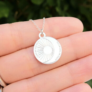 Live By The Sun Love By The Moon Sun And Moon Necklace, 3 of 9