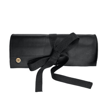 Personalised Leather Tool Roll In Black, 2 of 8