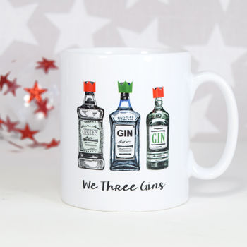'We Three Gins' Christmas Mug, 2 of 7