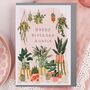 Peach Happy Birthday Auntie Card With Houseplants, thumbnail 1 of 2