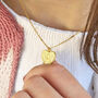 Dotted Heart Initial Charm Necklace, thumbnail 2 of 8