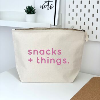 Snacks And Things Zipped Bag Storage Lunch Pouch, 3 of 4