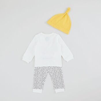 Personalised Stars And Spots Baby Outfit Set, 2 of 3