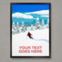 Personalised Ski Run Art Print, thumbnail 1 of 6