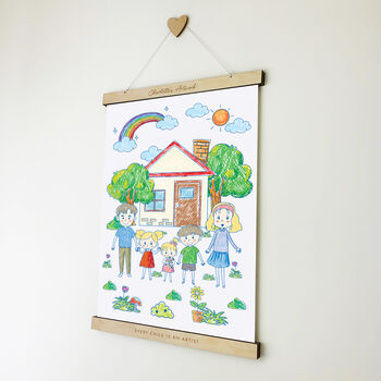 Personalised Children's Artwork Hanger Frame, 3 of 4