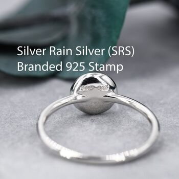 Sterling Silver Opal Skinny Stacking Ring, 4 of 10