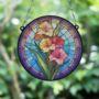 Gladiolus Stained Glass Effect Suncatcher, thumbnail 5 of 6