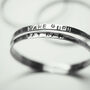 Handmade Hand Stamped Mantra Or Quote Bangle, thumbnail 5 of 6