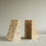 Luxury Natural Stone Marble Wedge Bookends, thumbnail 3 of 3