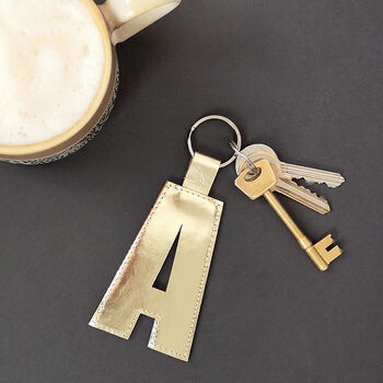 Monogram Leather Key Ring, 2 of 10