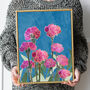 Custom January Birth Flower Carnations Art Print, thumbnail 3 of 6