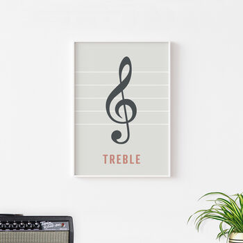 Treble Clef Print | Music Theory Poster, 10 of 10